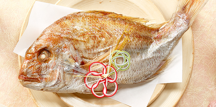尾頭付き焼鯛のイメージ画像