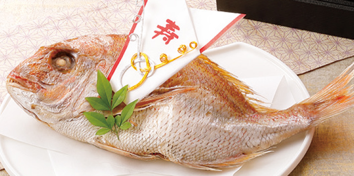 尾頭付き焼鯛のイメージ画像