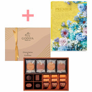 【旬ギフト】ゴディバ チョコレート＆クッキーアソートメントAとプルミエ サージュ