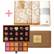 【旬ギフト】ゴディバ グランプラス30粒入と今治フラワータオルH