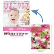 【旬ギフト】「ひよこクラブ」なりきり表紙 写真＆名入れカタログギフト テイク・ユア・チョイス ガーベラ