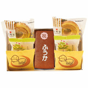 【旬ギフト】文明堂 名入れカステラと季節のアソートギフト（カステラ巻）