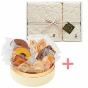 【旬ギフト】パティスリー キハチ たまひよ限定アソートボックスCと今治タオルM