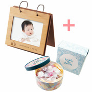 【旬ギフト】名入れアルバム型フォトフレームとキル フェ ボン ブール ドゥ フリュイ アソート28個入