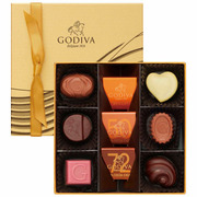 【旬ギフト】ゴディバ ハート オブ ゴールドコレクション9粒入