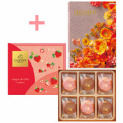 【旬ギフト】ゴディバ あまおう苺ラングドシャクッキーアソートメント18枚入とプルミエ マニフィーク