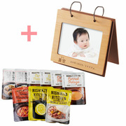 名入れアルバム型フォトフレームとNISHIKIYA KITCHEN スープ＆カレーギフトセットB