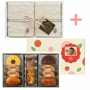 パティスリー キハチ 写真＆名入れ焼菓子詰合せ8種11個入と今治エコモードタオルセットI