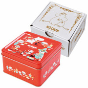 ムーミン 缶入りビスケットセットA レッド（ベリー）