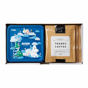 ムーミン 缶入りビスケットセットB ブルー（ミルク）