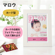「ひよこクラブ」なりきり表紙 写真＆名入れカタログ ミストラルe-order フレーム付き マロウ