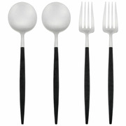 クチポール GOAブラック×シルバー ディナー4pcsセット