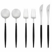 クチポール GOAブラック×シルバー ディナー6pcsセット