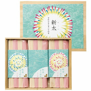 【旬ギフト】名入れ紅白そうめんセット花火A